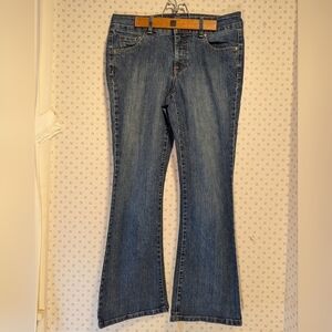 👖 Bandolinoblu jeans 10p Ariana wide leg flare Boot Cut Y2K Trending Vintage